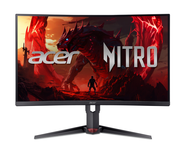 Gaming Monitor ACER Nitro XZ273UP2 (27" VA, QHD 2560x1440, 180Hz, 1ms, zakrivljeni, FreeSync Premium, HDR400)