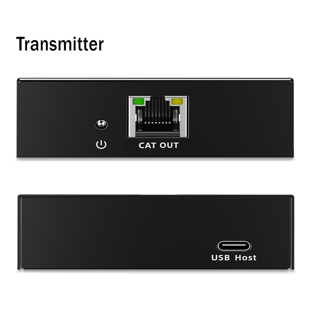 Extender DIGITUS po uvijenom paru kabela cat.6A USB 3.1 Gen1 do 100m, 3x USB-A, 1x USB-C do 5 Gbps, 1x RJ45 (Gigabit Ethernet) - set (prijemnik/predajnik)-2