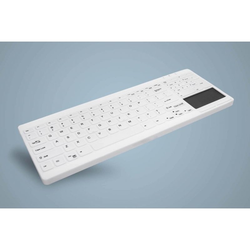 Tipkovnica CHERRY AK-C7412F (USB, njemački raspored tipki, bijela) – internacionalna non HR tipkovnica-0