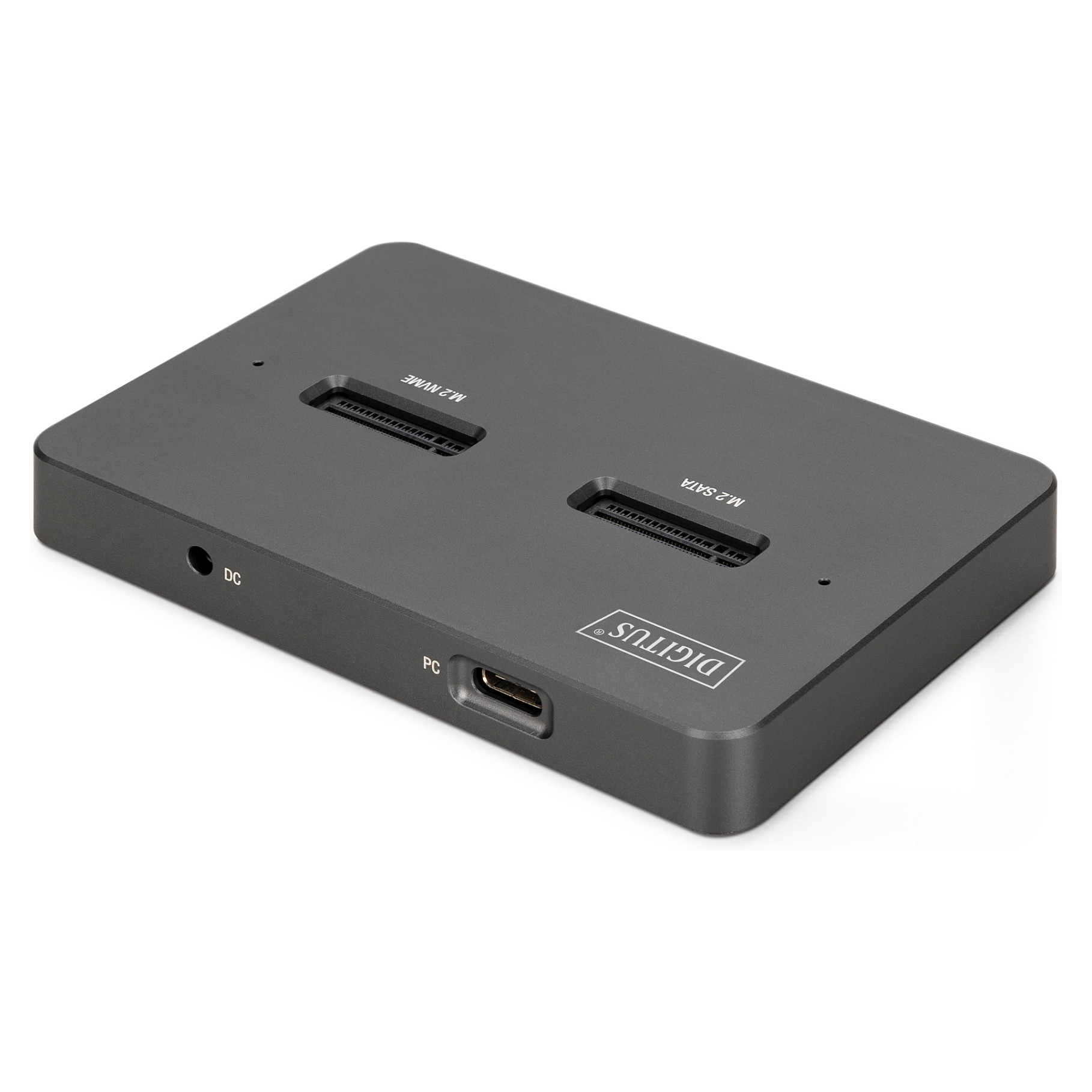 USB-C 3.2 Gen2 Docking Station for M.2 Duo NVMe SSDs and SATA (max. 2x 4 TB) with SD-Express 7.1 card reader (max. 2 TB), black-3