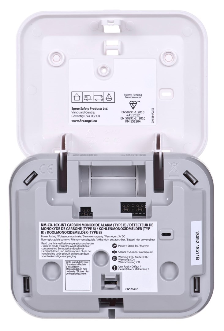 Detektor ugljičnog monoksida FIREANGEL NM-C0-10X (Wi-Safe 2, 10-godišnja baterija)-6