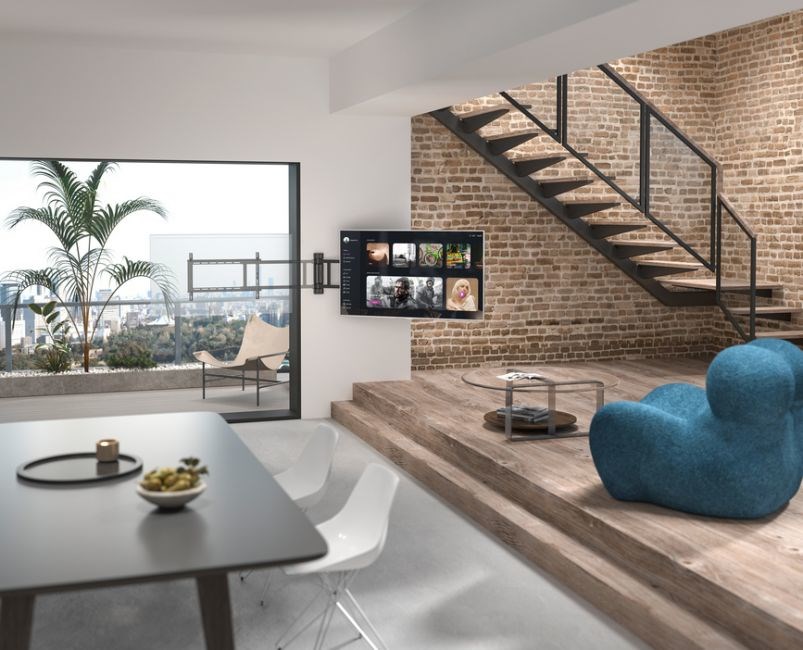 Zidni nosač za TV EQUIP motorizirani (32"-75", 2 zgloba, do 50kg)-6