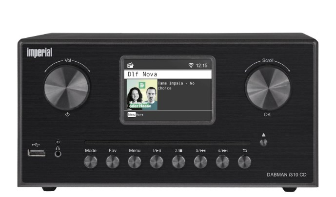 Hibridni radio IMPERIAL DABMAN i310 (DAB+/FM/Internet, Bluetooth, Wi-Fi, Spotify Connect) crni-1