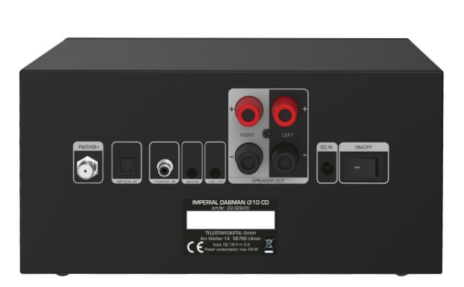 Hibridni radio IMPERIAL DABMAN i310 (DAB+/FM/Internet, Bluetooth, Wi-Fi, Spotify Connect) crni-2