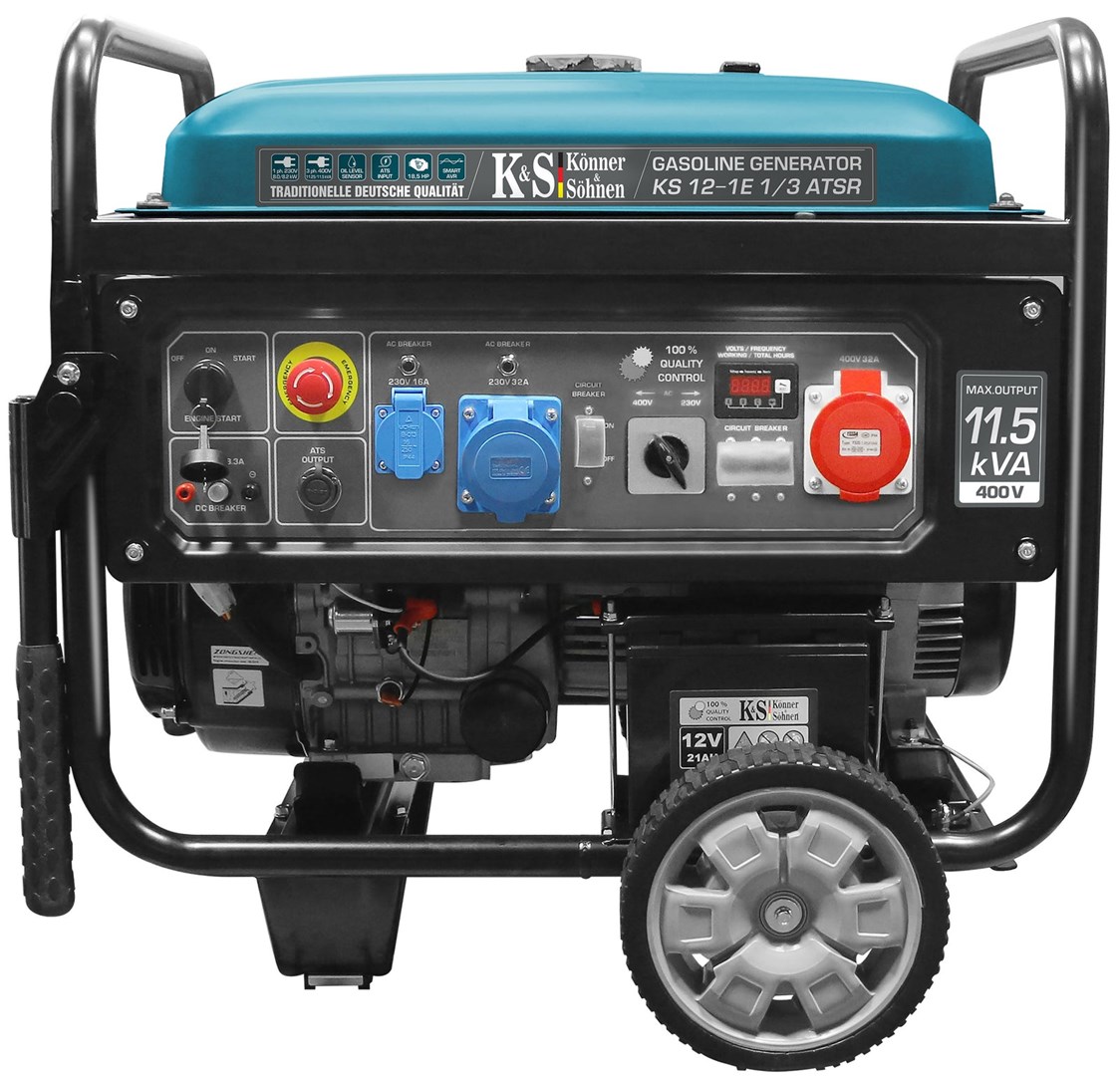 Agregat za struju KÖNNER & SÖHNEN KS 12-1E 1/3 ATSR (9.0 kVA, Benzinski, Trofazni/Monofazni, ATS)