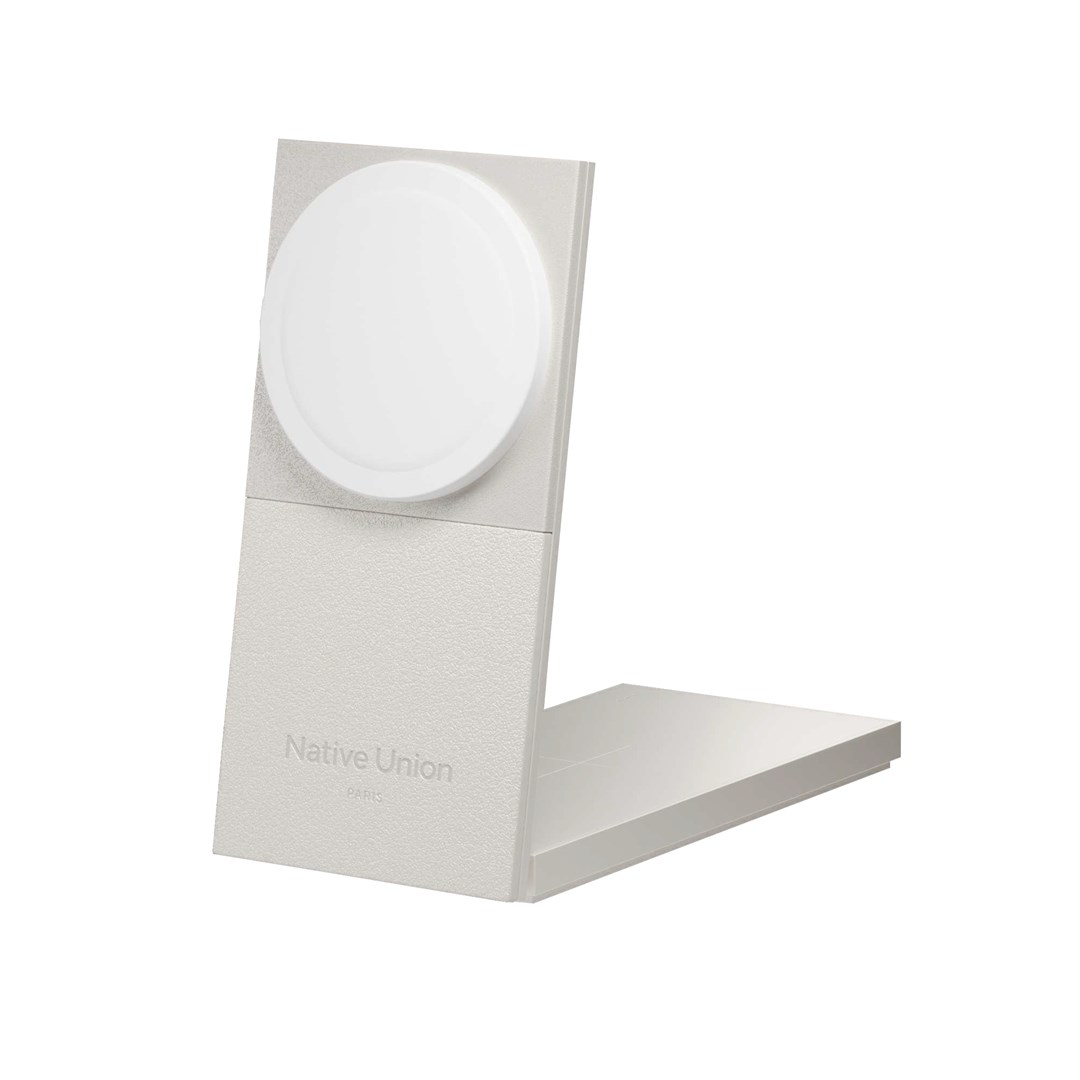 Bežični punjač NATIVE UNION Rise 2-in-1 Qi2 15W Sandstone