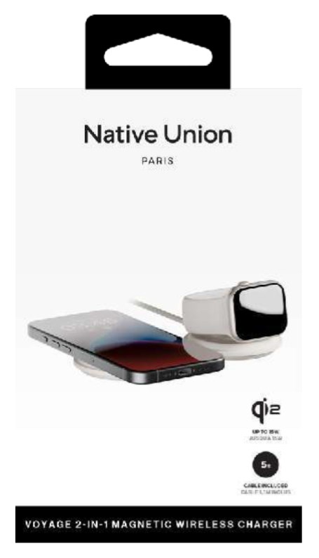 Native Union Voyage 2-In-1 Wireless Charger Sandstone-4