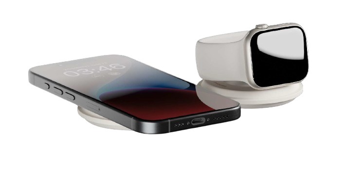 Native Union Voyage 2-In-1 Wireless Charger Sandstone-2