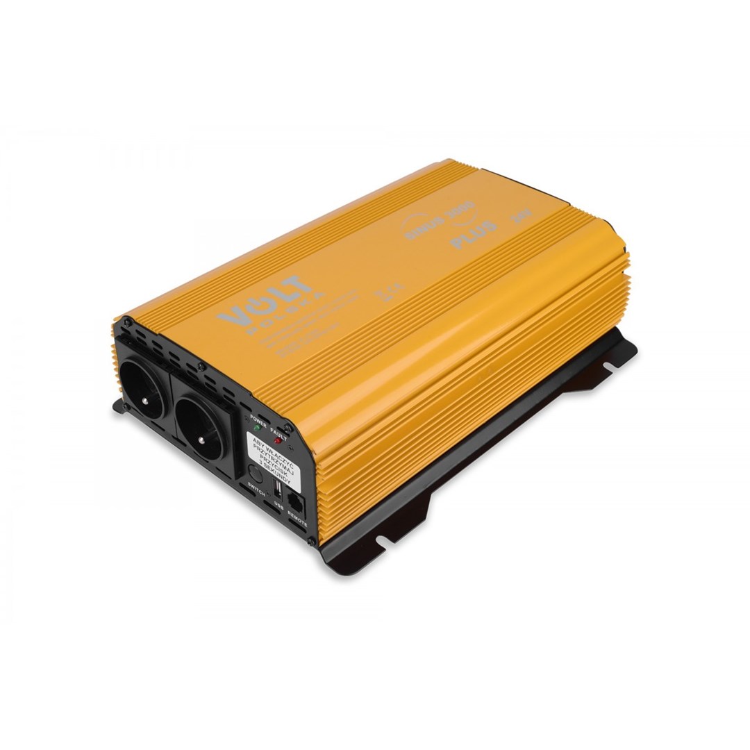 Pretvarač napona VOLT Polska SINUS PLUS 3000 24V (1500W/3000W, čisti sinus, daljinski upravljač)