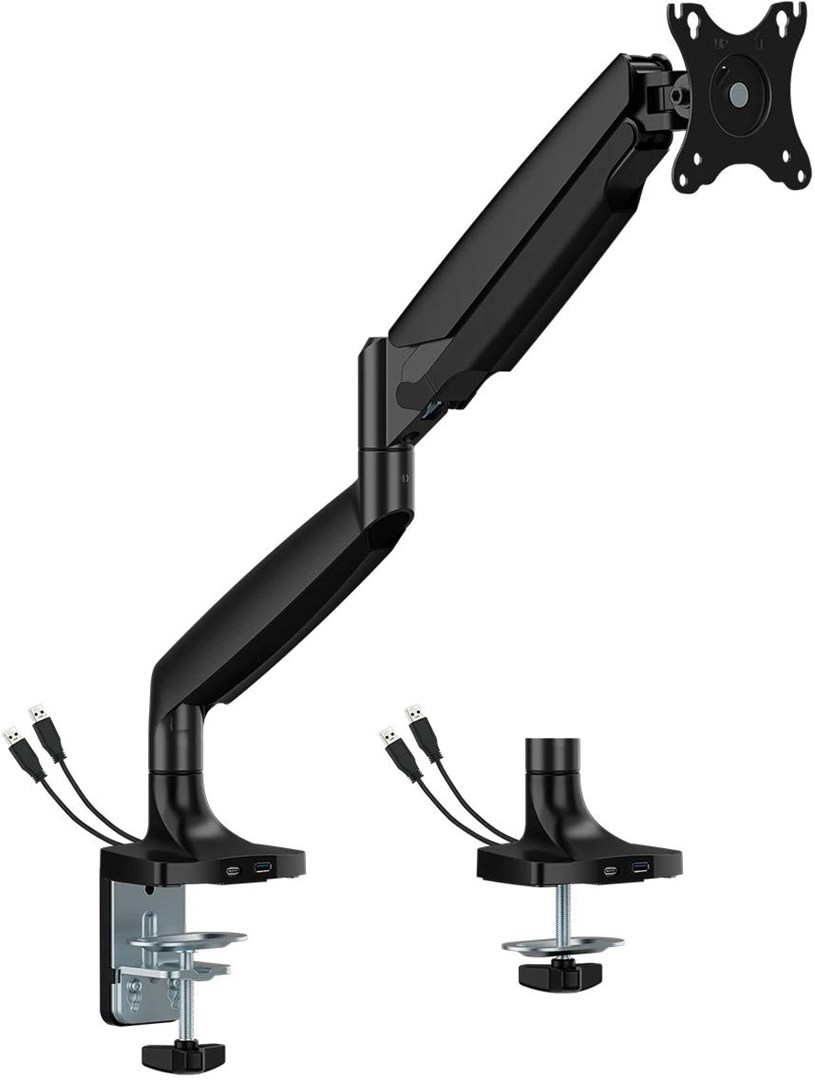 Stolni nosač za monitor SPACETRONIK SPA-S110B (17"-45", do 16kg, USB 3.0)-0