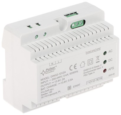Napajanje PULSAR DING2-12V2A (13.8V/2A, za DIN Rail, Grade 2)