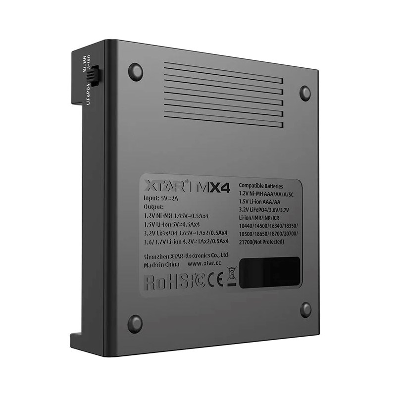 Punjač XTAR Battery punjač universal Li-ion/NiMH - 4 slots-3