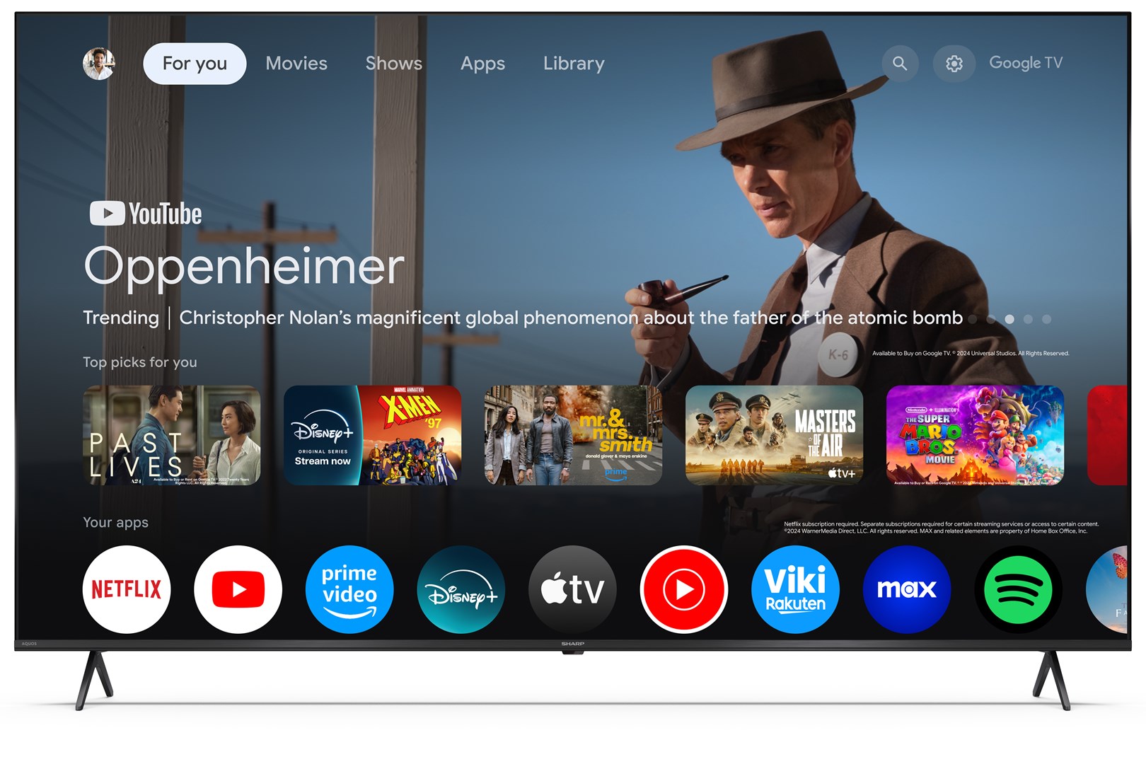 SHARP 55HP5265E 4K UHD Google TV (139 cm, HDR10, Dolby Digital, Chromecast)-2
