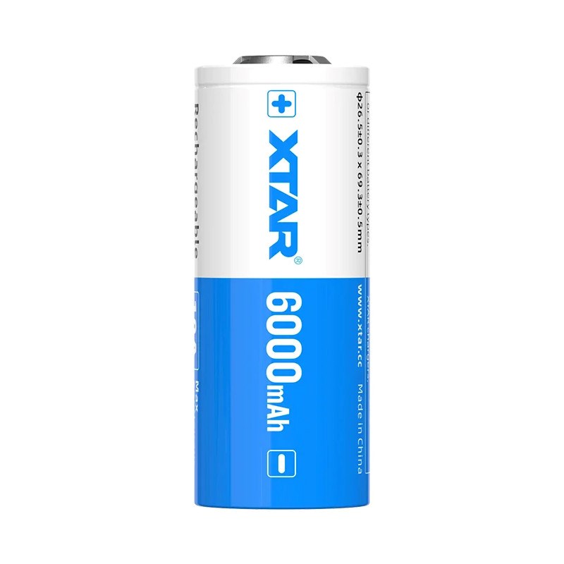 Baterija XTAR 26650 (3,6V, Li-ion, 6000 mAh)-3