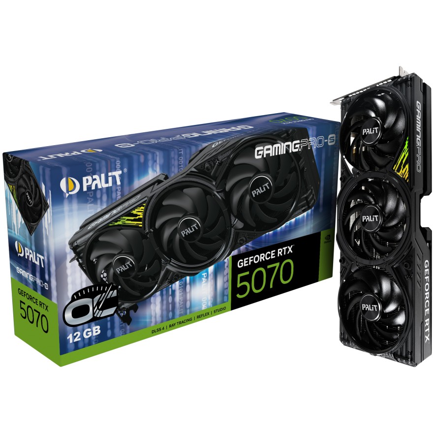 Grafička kartica PALIT GeForce RTX 5070 Ti GamingPro-S OC 16GB GDDR7-9