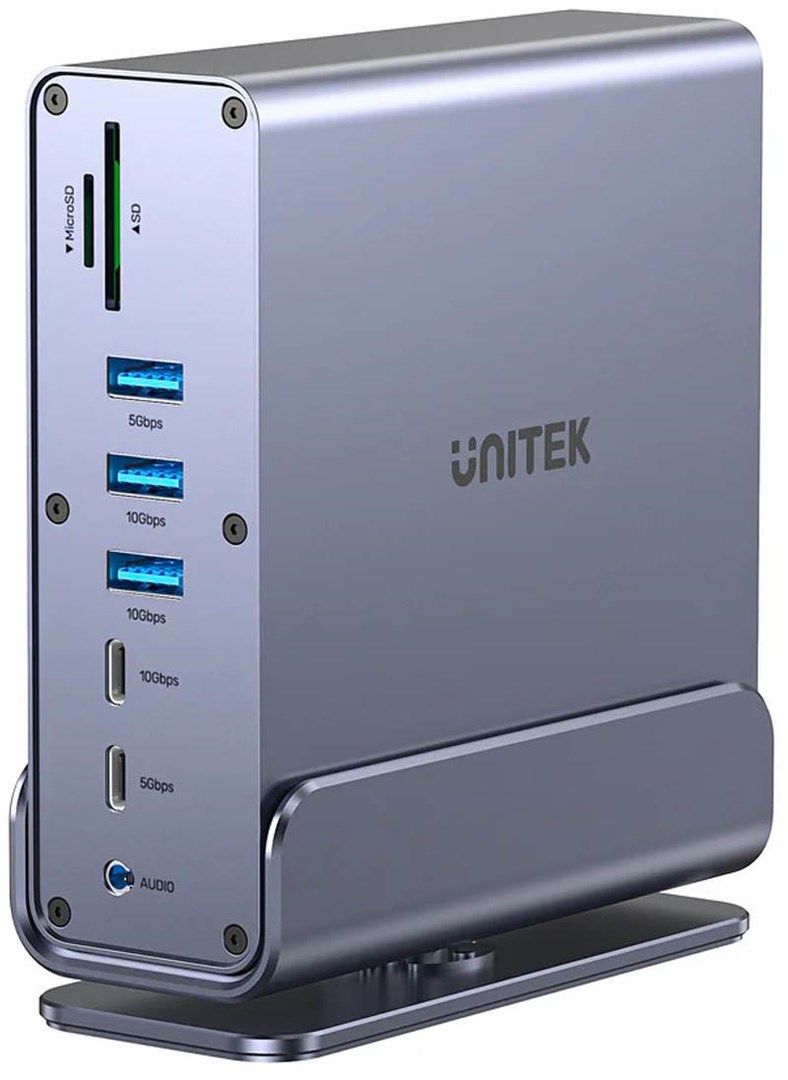 UNITEK D1053A univerzalna docking stanica (3x 4K DisplayLink, 100W PD, 14-u-1)