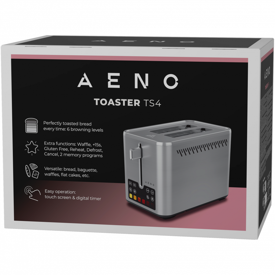 Toster AENO ATS0004 (Touch control, 830W, crni)-6