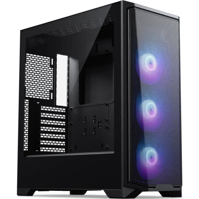 Kućište PHANTEKS ECLIPSE G370A (big tower, atx, m-atx, mini itx, e-atx, ssi-eeb, črna, 3.5" x1, 2.5" x2, 1x usb 3.0, 1x usb-c 3.0, 3x 120mm silent fan, 1x 120mm silent fan opcijsko, do 240mm radiator, do 360mm radiator, dimenzije 465 x 476 x 220mm, težina 6,43kg)-0