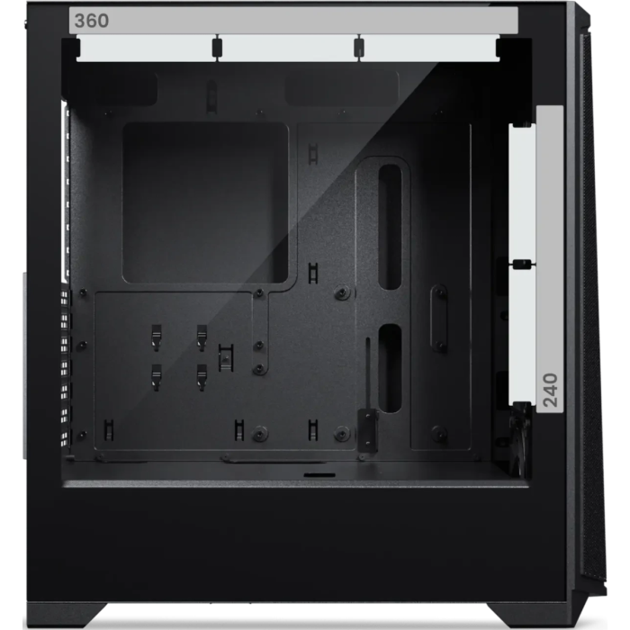 Kućište PHANTEKS ECLIPSE G370A (big tower, atx, m-atx, mini itx, e-atx, ssi-eeb, črna, 3.5" x1, 2.5" x2, 1x usb 3.0, 1x usb-c 3.0, 3x 120mm silent fan, 1x 120mm silent fan opcijsko, do 240mm radiator, do 360mm radiator, dimenzije 465 x 476 x 220mm, težina 6,43kg)-8