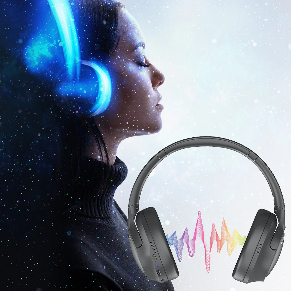 Slušalice TELLUR VIBE Over-Ear crne (ANC, bežične)-1