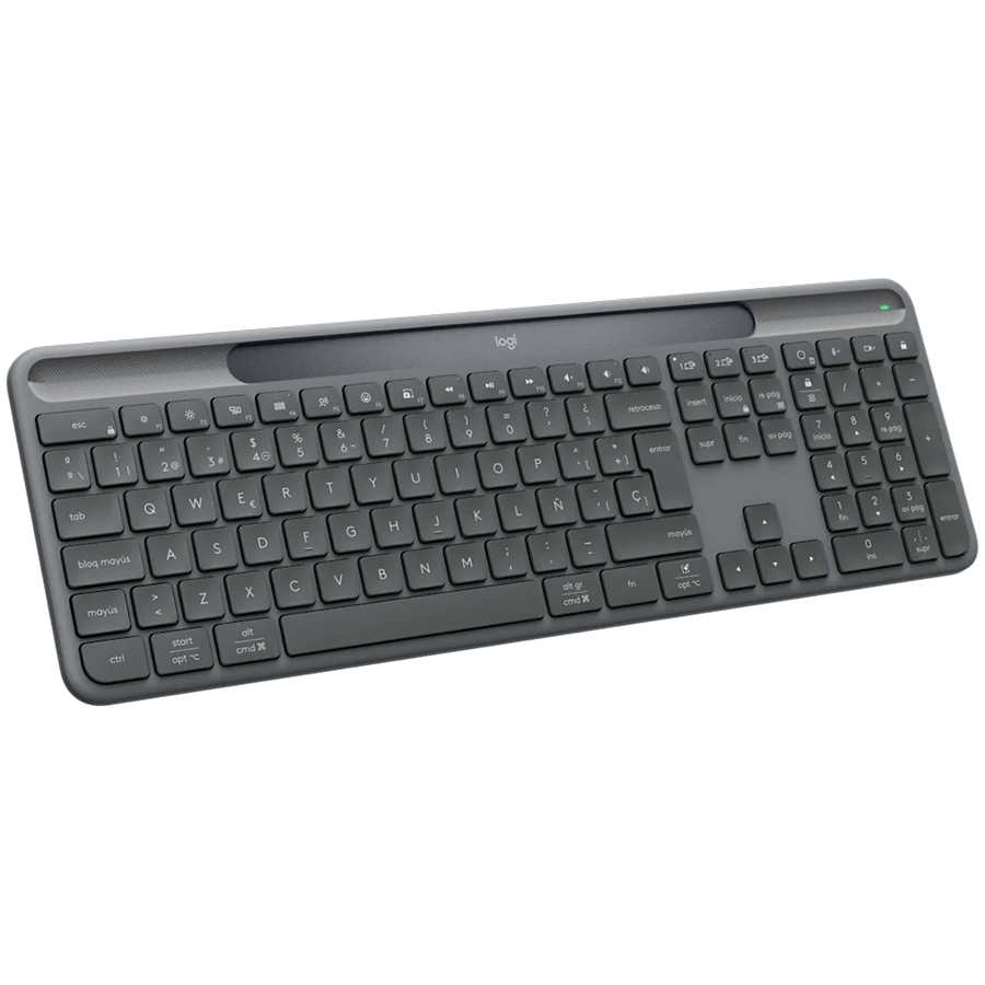 Tipkovnica LOGITECH 920-013779 Slim Solar+ for Business, Graphite, US INT'L, 2.4GHZ/BT-3