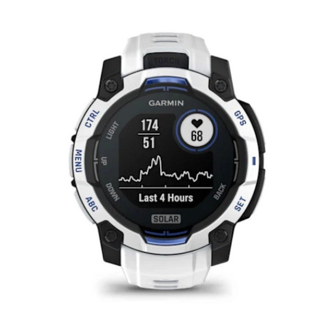Pametni sat GARMIN Instinct 3 Solar Whitestone Bolt Blue LIMITED EDITION 45mm, 010-02934-03-1