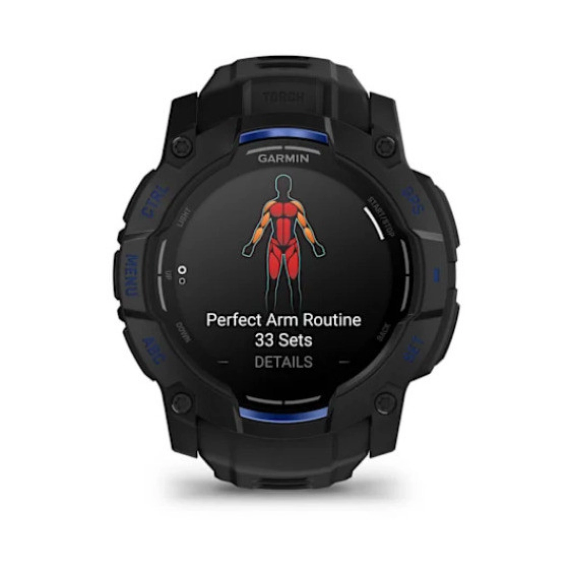 Pametni sat GARMIN Instinct 3 Black Bolt Blue LIMITED EDITION 50mm, 010-03020-03-1