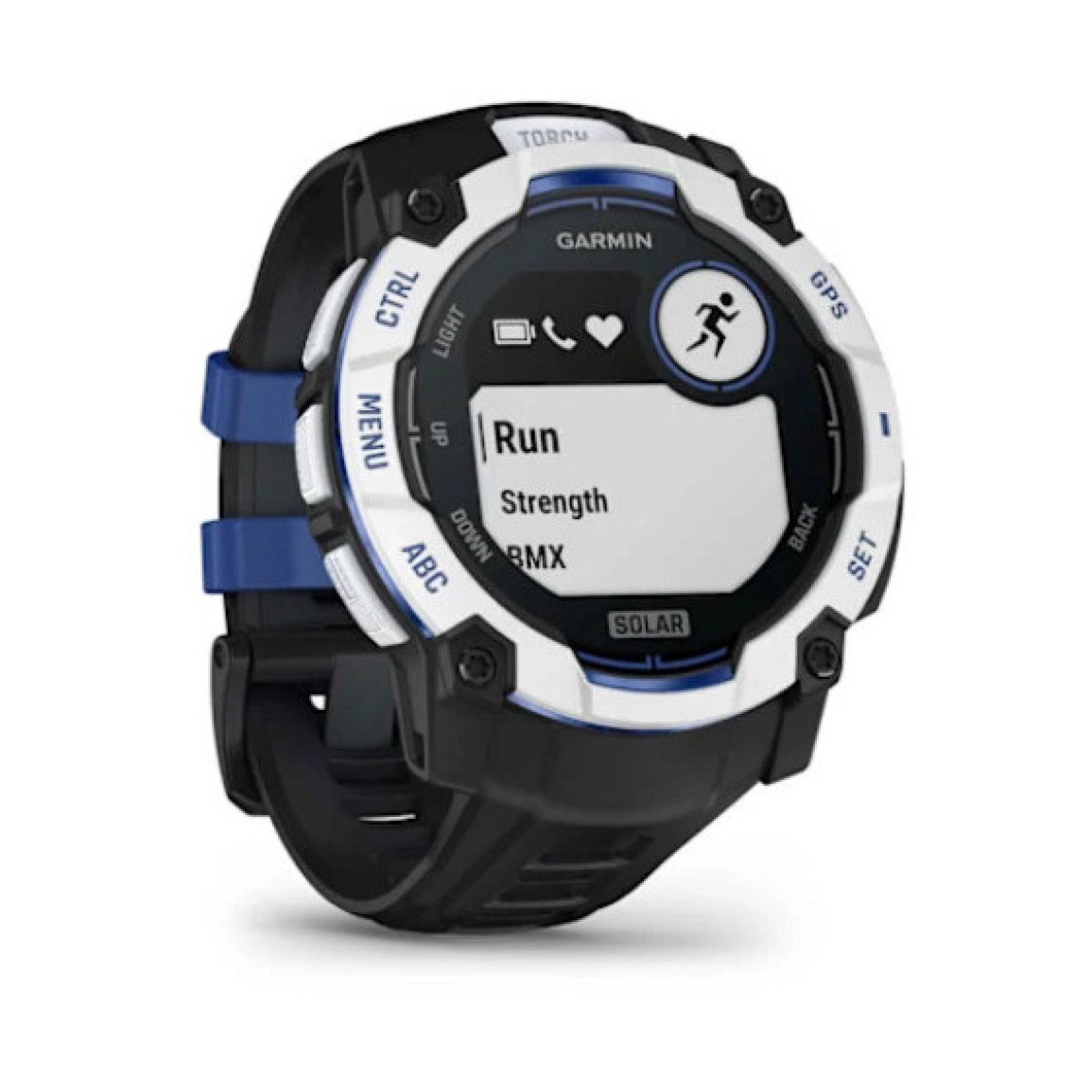 Pametni sat GARMIN Instinct 3 Solar Whitestone Bolt Blue LIMITED EDITION 50mm, 010-02935-03-2