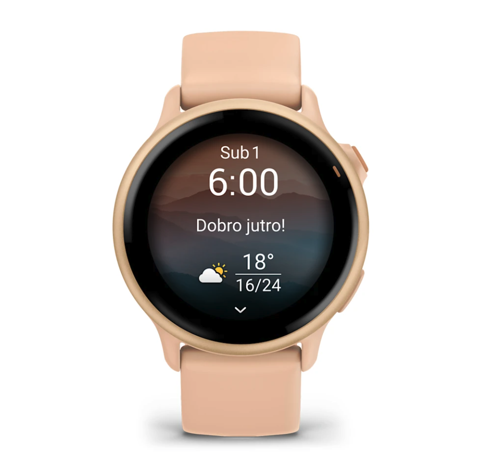 Pametni sat GARMIN Vivoactive 6 Pink Dawn / P. Dawn Metallic 42mm, 010-02985-03-2