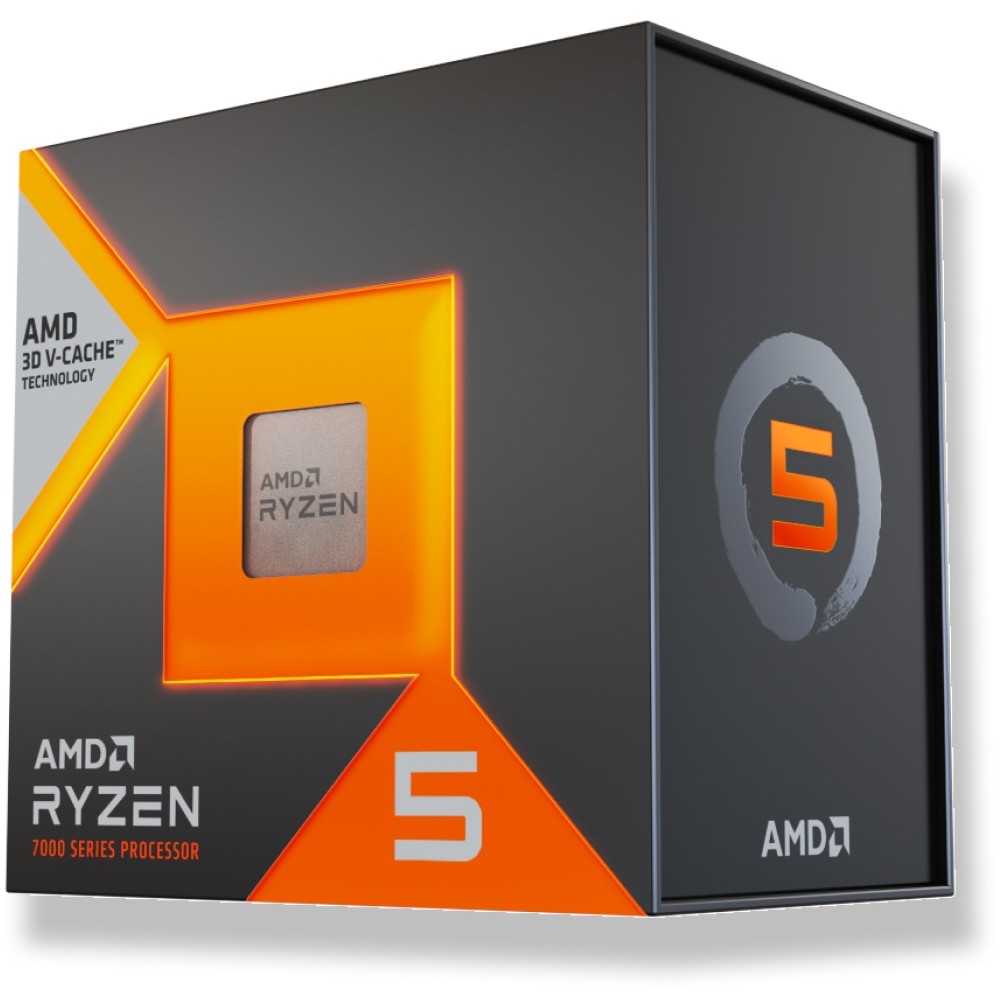 CPU AMD Ryzen 5 7500X3D AM5 (radni takt 4.000 MHz, L3 cache 96, TDP 65W, integrirani grafički sustav Y)-0