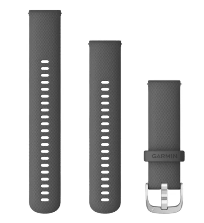 Zamjenski remen GARMIN Quick Release 22mm - Shadow Gray (srebrna kopča) , 010-12932-20-0