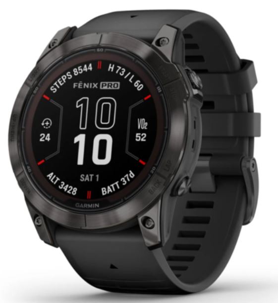 Pametni sat GARMIN FENIX 7X PRO Sapphire SOLAR Carbon Gray DLC Titanium 51mm, 010-02778-11-4