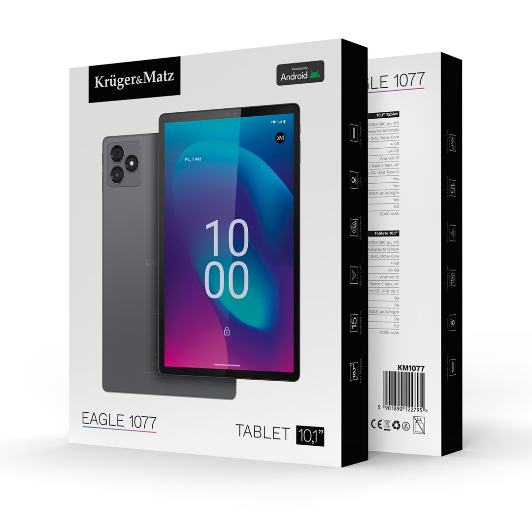 Tablet KRUGER & MATZ EAGLE 1077S (10.1", 4gb ram, 64gb, 4g lte)-8