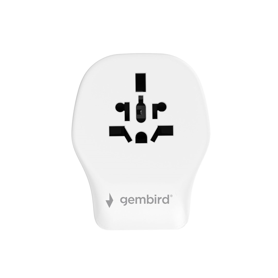Adapter GEMBIRD TPA-1A2C20-02-W univerzalni putni 20 W bijeli-1