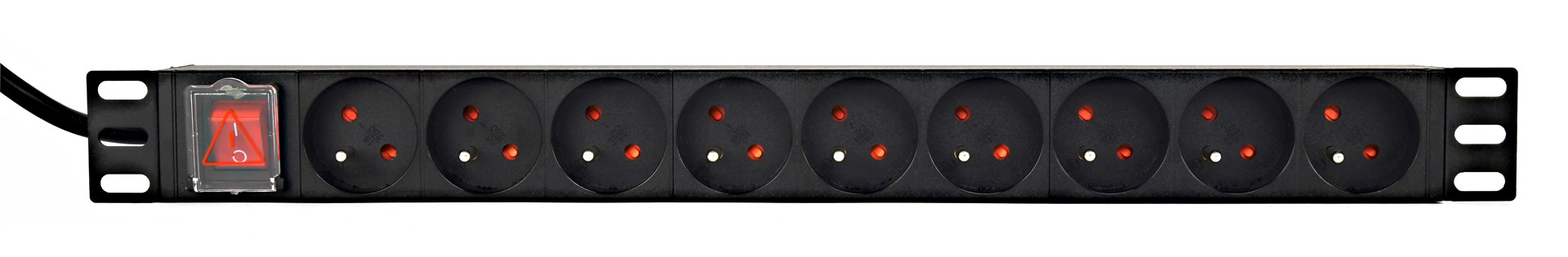 Rack power strip PDU GEMBIRD 9xFR 1U 16A F-0