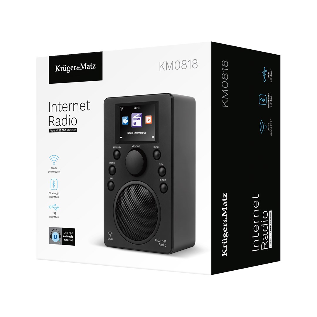 Internet radio KRUGER & MATZ KM0818.1 (Wi-Fi, Bluetooth, DAB+, FM)-1