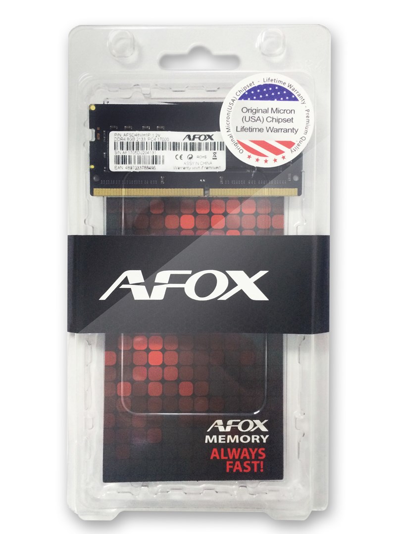 RAM AFOX SO-DIMM DDR4 8GB 2400MHZ-0