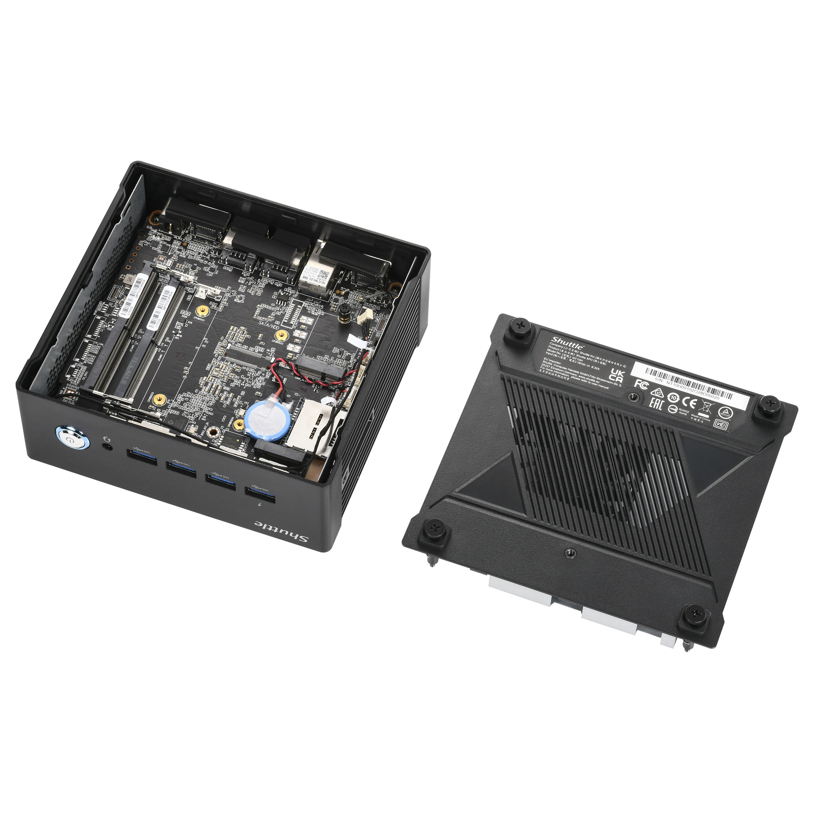 Mini PC SHUTTLE NT10H5 (Intel Core Ultra 5 125H, Intel Arc, 2xHDMI, 2xUSB 4.0, 2x2.5Gbit LAN)-5