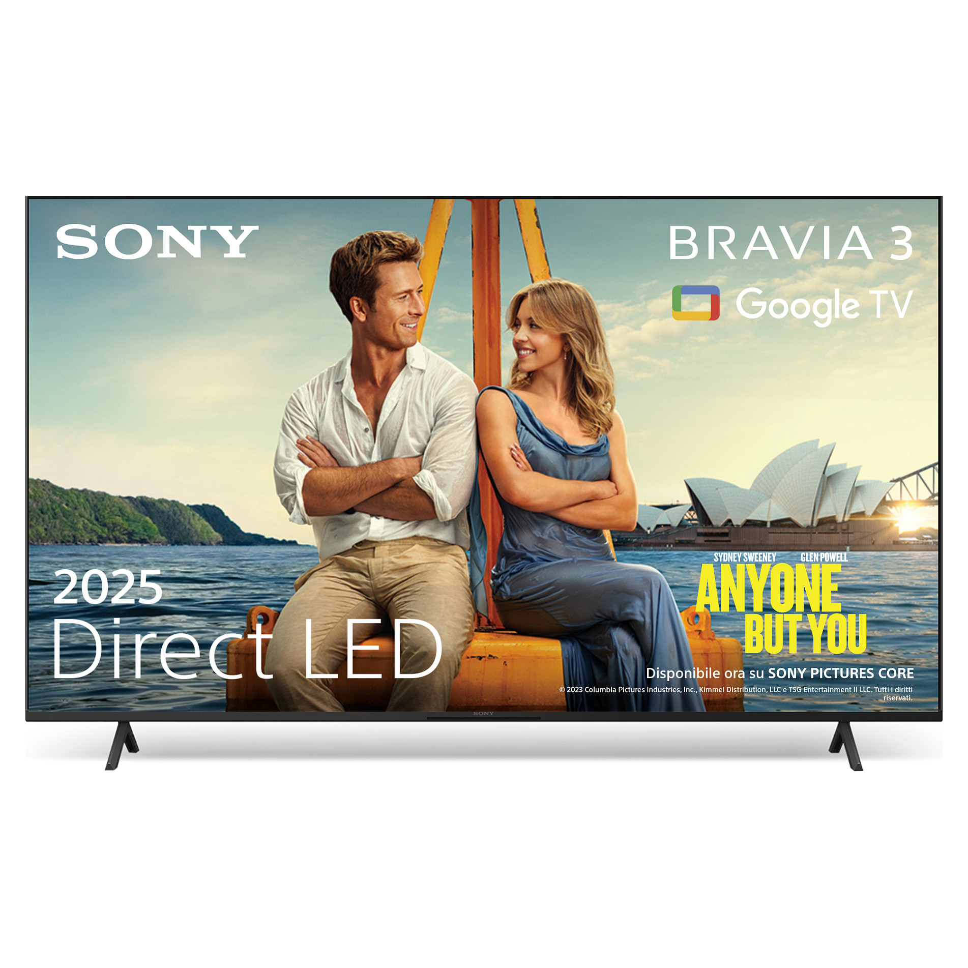 TV SONY Bravia 3 LED K-55S3 Google TV (139 cm, 4K UHD, HDR10, Dolby Atmos, Smart TV)-1