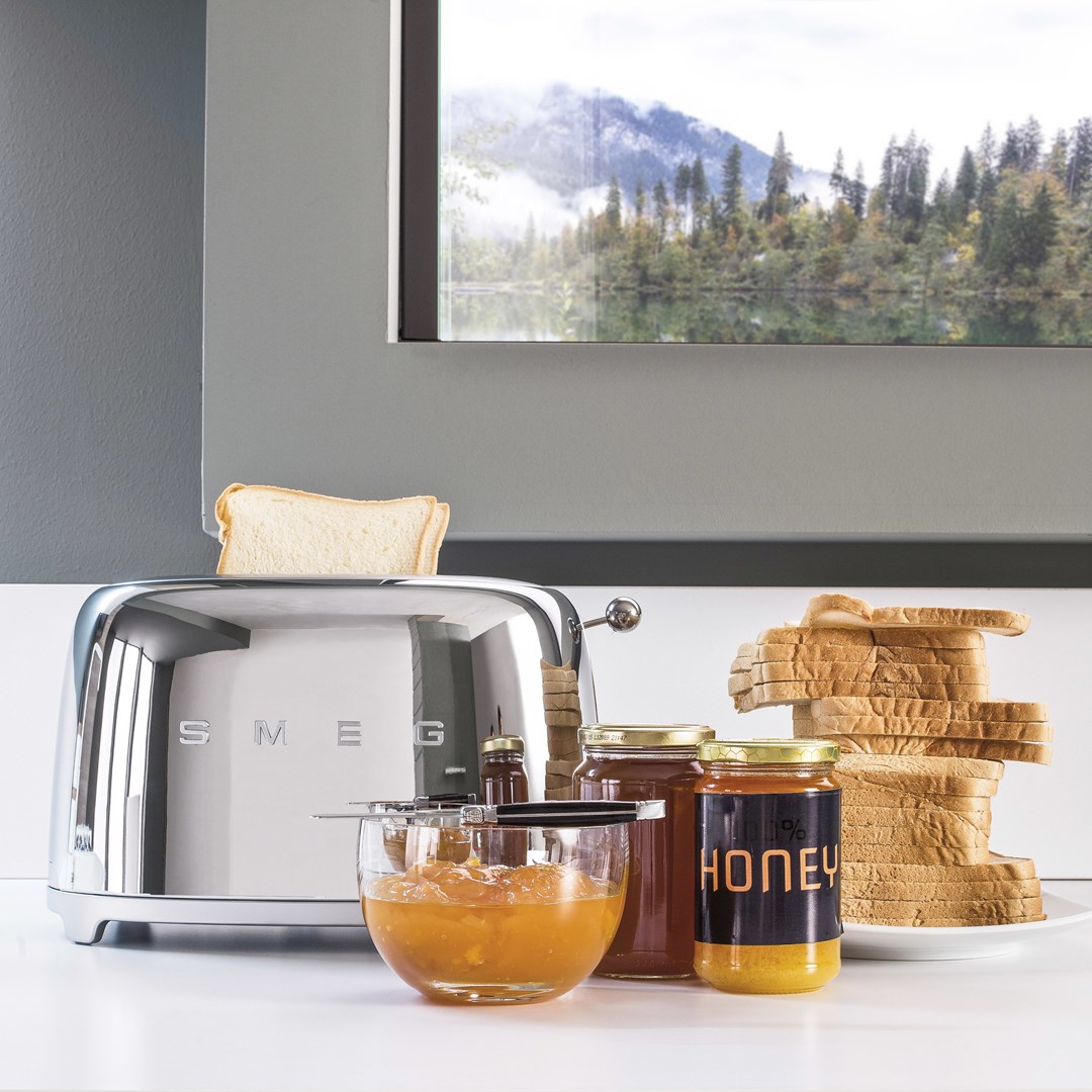 Smeg 50's Style Toaster TSF01SSEU Steel-3