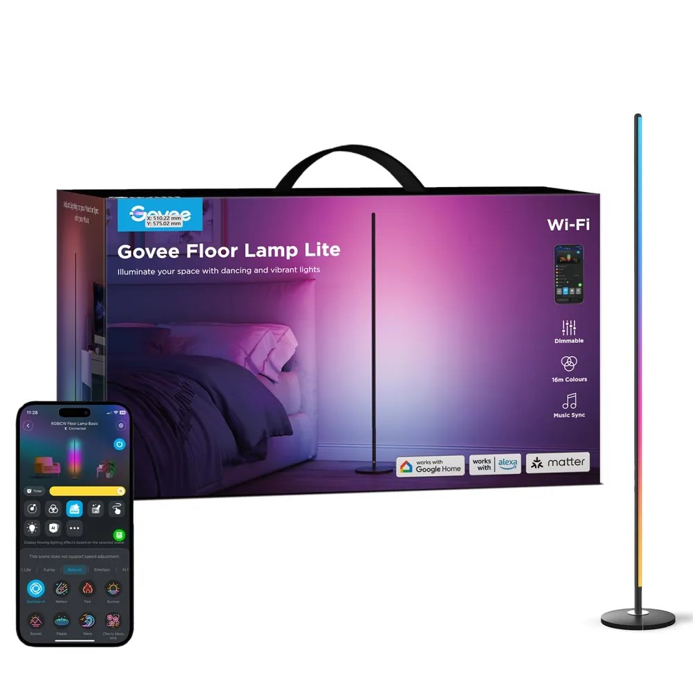 Pametna podna lampa GOVEE Floor Lamp Lite H8076 (RGBICW, 1000 lm, Wi-Fi)-1