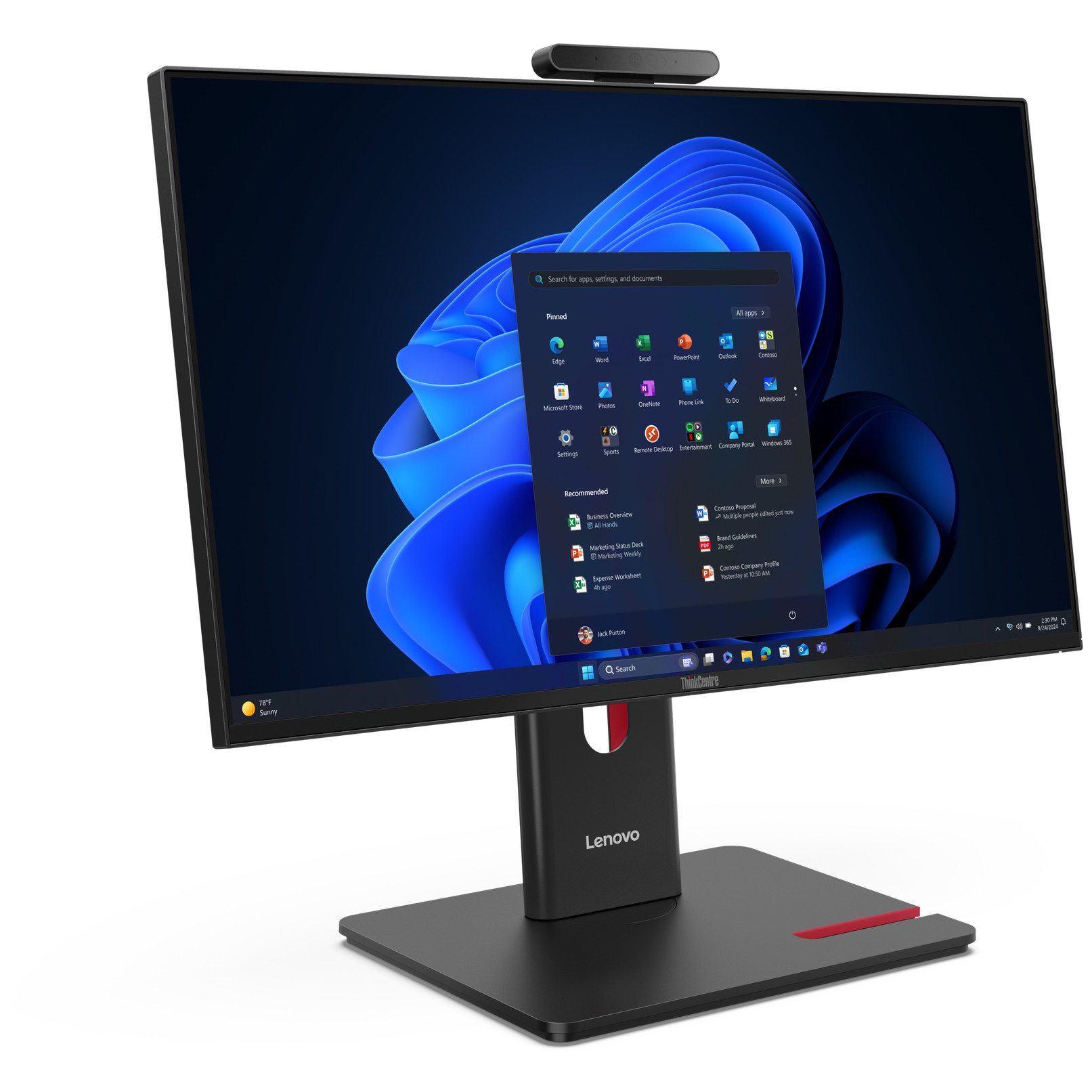 All-in-One PC LENOVO ThinkCentre M70a Gen 6 (23.8", 1920 x 1080, Intel Core Ultra 5 235T, 16 GB DDR5, 512 GB SSD, Windows 11 Pro, crna boja)-2