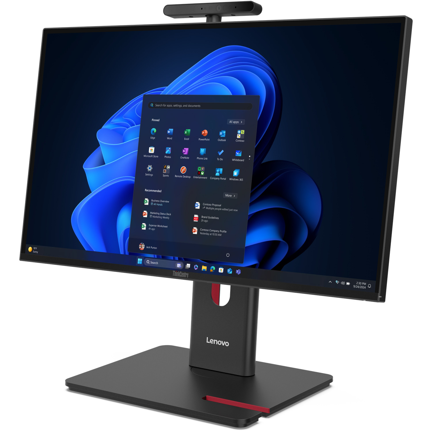 All-in-One PC LENOVO ThinkCentre M90a Gen 6 (23.8" 1920 x 1080, Intel Core Ultra 5, 32 GB RAM, 512 GB SSD, Windows 11 Pro, crna boja)-2
