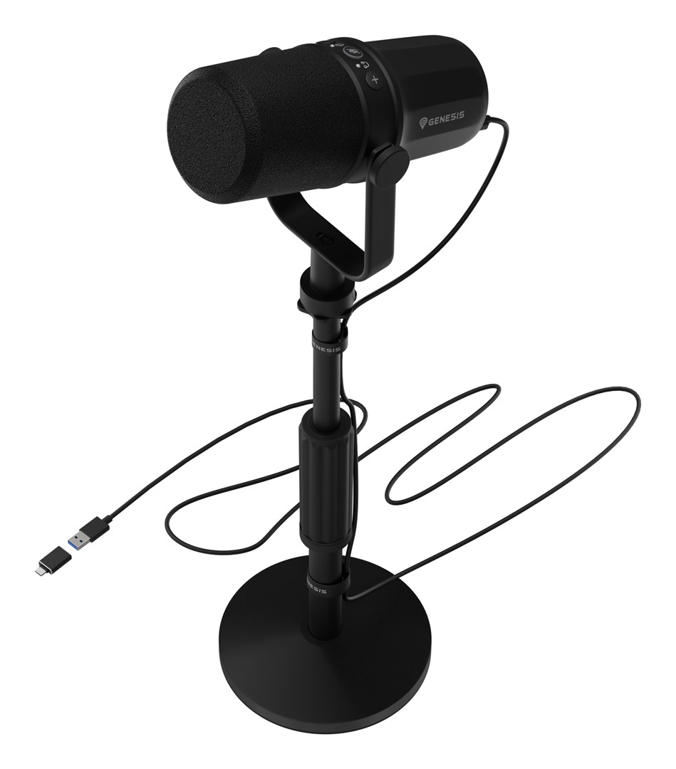 Mikrofon GENESIS Radium 750D USB kondenzatorski, crni-0