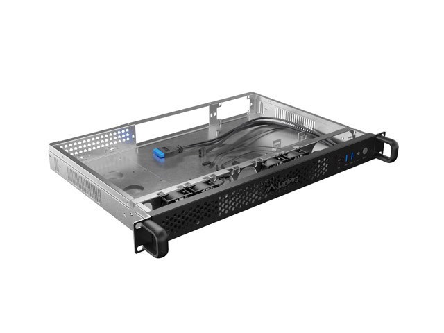 Rack kućište LANBERG SC01-3001-10B (1U, Micro-ATX/Mini-ITX, 300mm dubina)-1