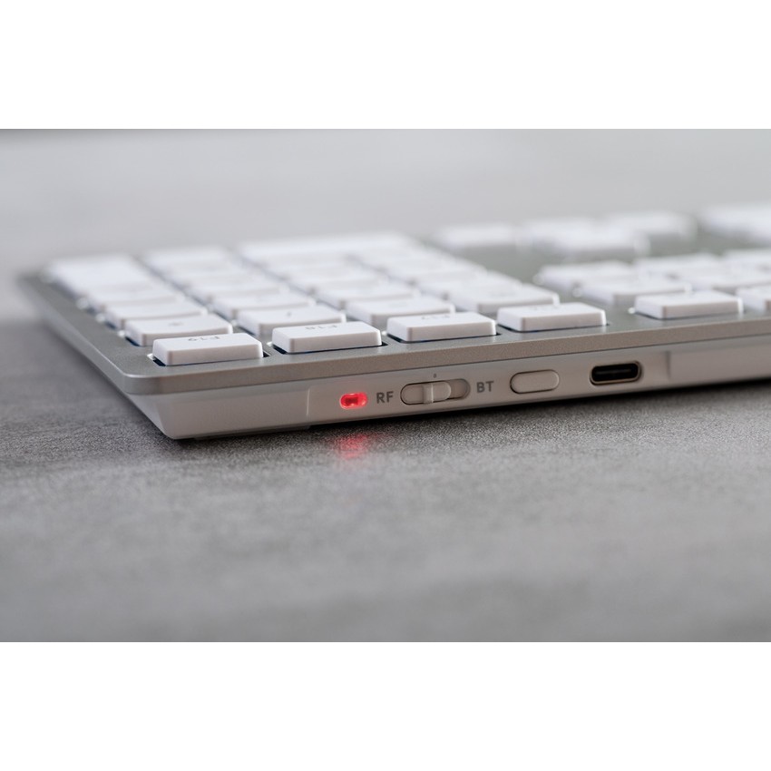 Tipkovnica CHERRY KW 9100 SLIM FOR MAC USB + Bluetooth QWERTZ njemačka srebrna – internacionalna non HR tipkovnica-3