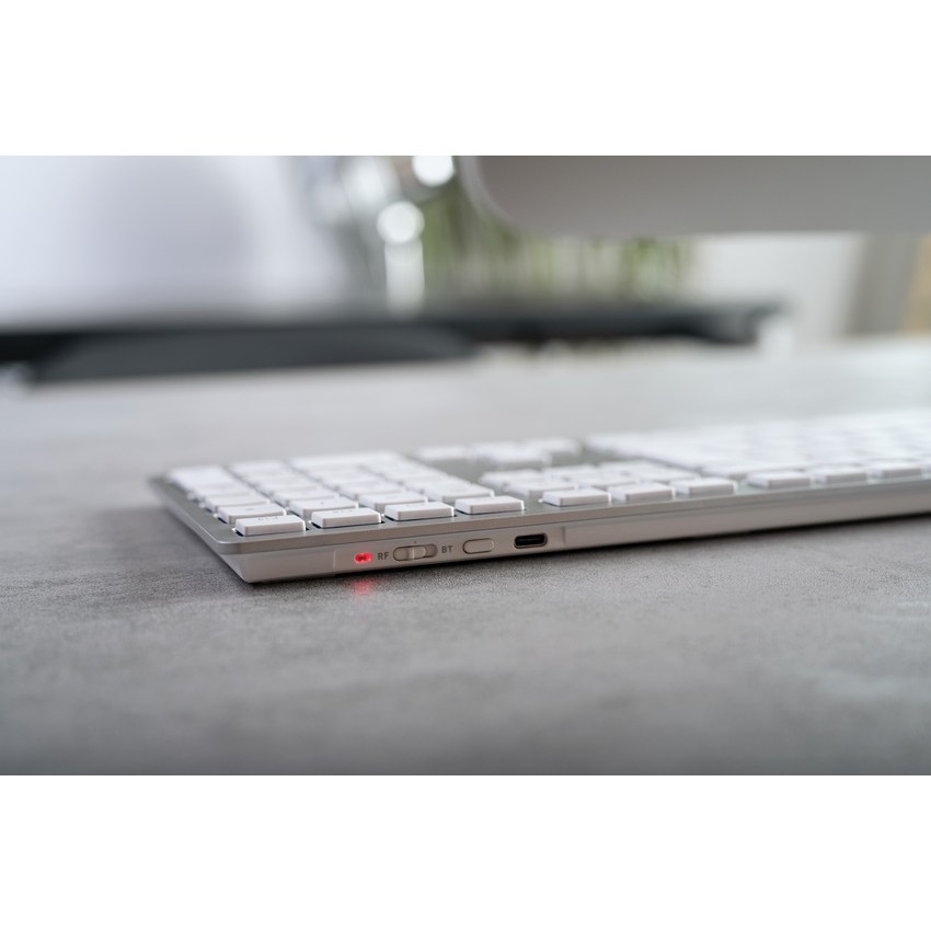 Tipkovnica CHERRY KW 9100 SLIM FOR MAC USB + Bluetooth QWERTZ njemačka srebrna – internacionalna non HR tipkovnica-4