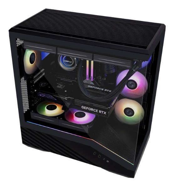 Kućište za računalo LIAN LI Vector V100 (Midi Tower, ATX, ARGB, Kaljeno staklo) Crno-7