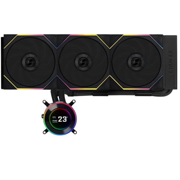 Vodeno hlađenje LIAN LI Galahad II LCD 360 TL (2.88" IPS ekran, 3x 120mm UNI FAN TL, Asetek 8th Gen pumpa) Crno-1