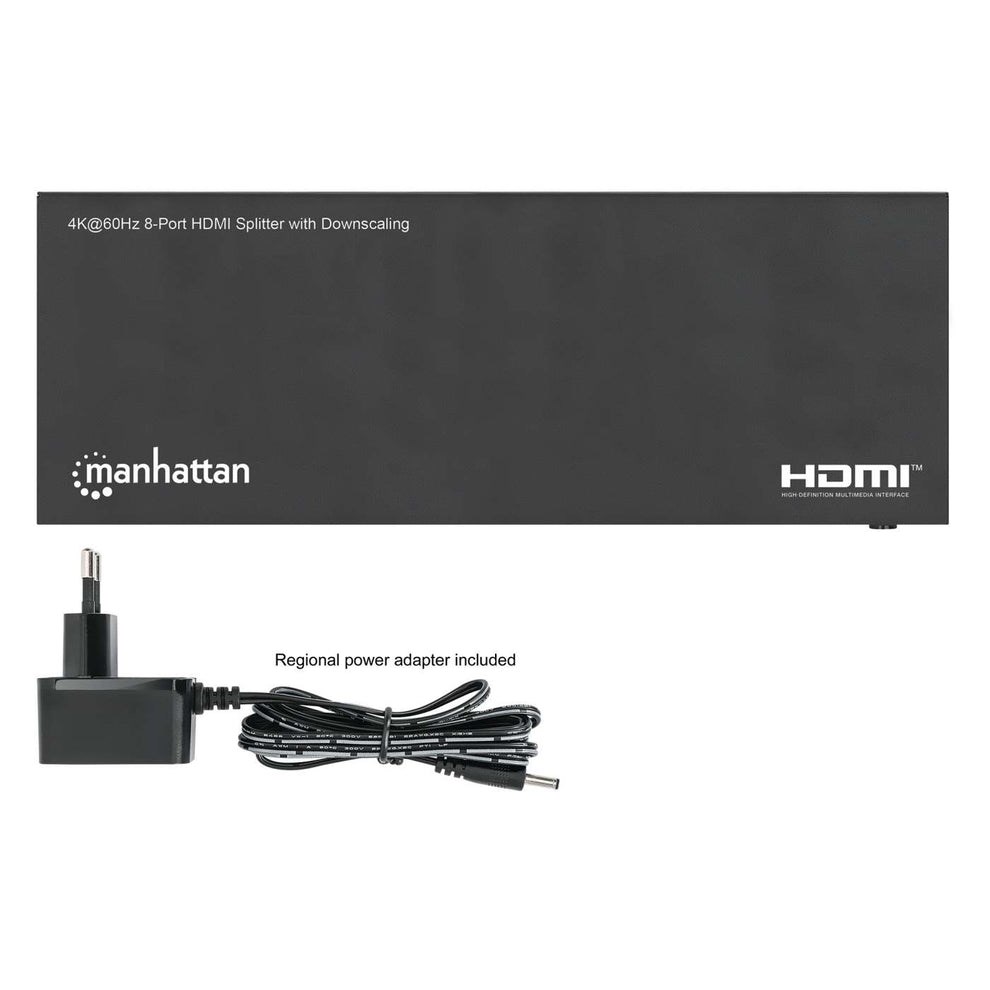 HDMI Splitter MANHATTAN 8-Port (4K@60Hz, 1x8, Downscaling, 18Gbps)-8
